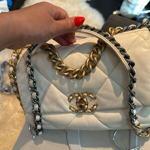 White Chanel Lambskin